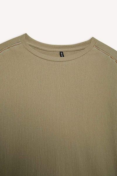 DeFacto New Season Crew Neck Wrap Short Sleeve T-Shirt