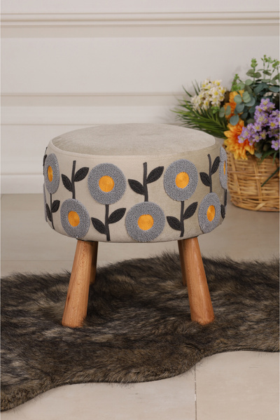 PUFMANYA PUNCH NAKIŞLI PREMİUM DOĞAL KAYIN AYAKLI YÜKSEK KALİTELİ PUF KOLTUK