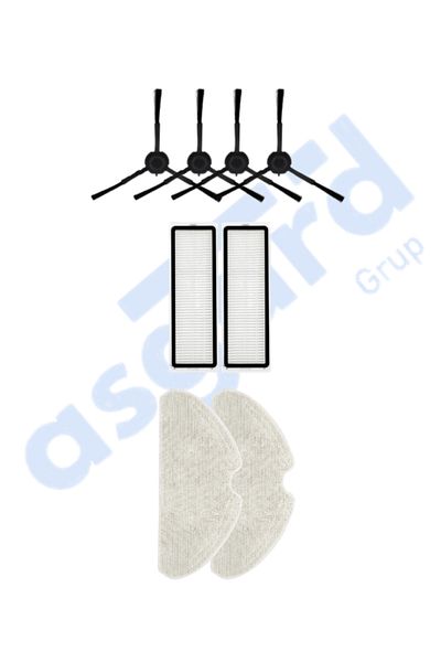Asgard Grup Dreame F9 Pro Compatible 4 Side Brushes 2 Filters 2 Mops
