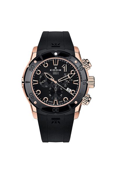 Edox Ανδρικό Ρολόι Edox 10242-TINR-NIR, Quartz, 45mm, 100ATM