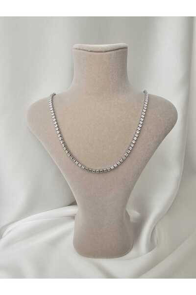 Zivazer Store قلادة نسائية سميكة من الفولاذ المقاوم للصدأ