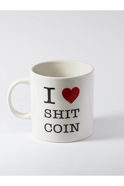 Esprili Komik Porselen Kupa - I Love Shit Coin