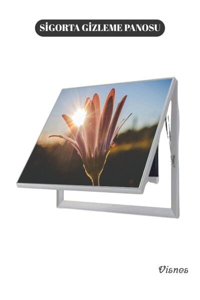 VISNES Sigorta Gizleme Kutusu Alüminyum Çerçeveli Amortisörlü Sigorta Saklama...