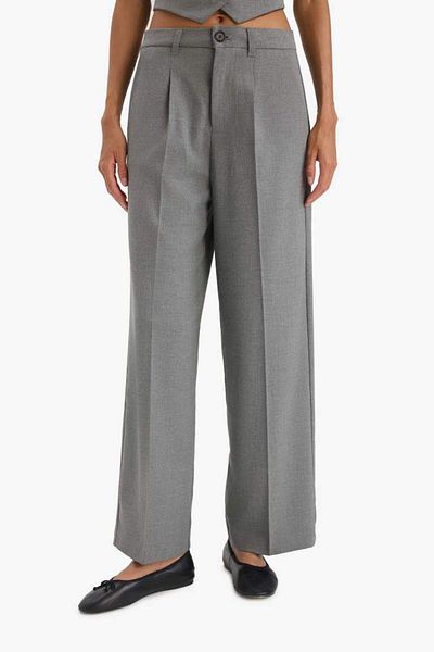 DeFacto New Season Wide Leg Classic Palazzo Trousers with Pincers Wide Loose Legs Basic Plain Long Length