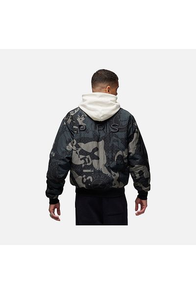 Nike Jordan Paris Saint-Germain Graphics Woven Bomber Full-Zip Men's Jacket-Fn5320-010