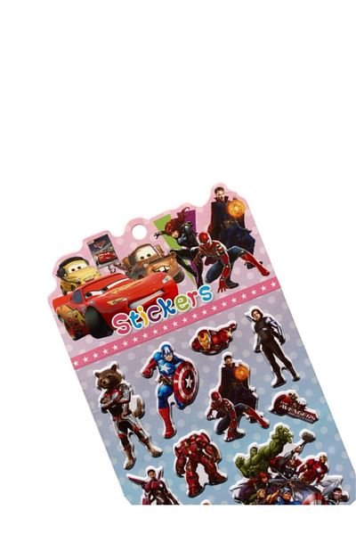Pembe Pasaj Marvel Sticker - Embossed Sticker Sticker for Boys