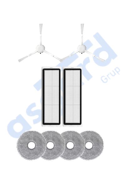 Asgard Grup Dreame L10 S Pro, L10S Pro Gen 2, L10S Plus Compatible 2 Side Brushes 2 Filters 4 Mops