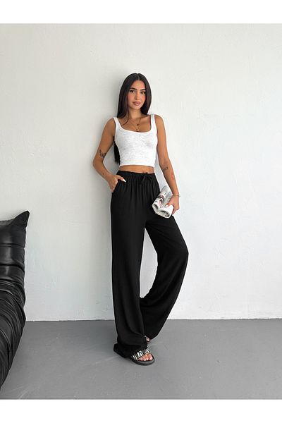 SLAW REZZ Loose Fit Soft Textured Women's Linen Trousers