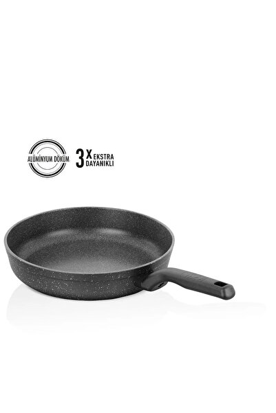 KORKMAZ DÖKÜM VOLKANİT İNDÜKSİYON TABANLI 30X6CM TAVA 4 LİTRE "70BİN YIKAMAYA KADAR DAYANIKLI"