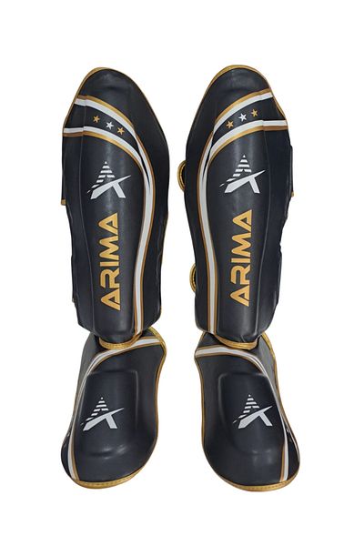 ARIMA Kickboxing Muaythai Kaval Foot Protection Artificial Leather Black
