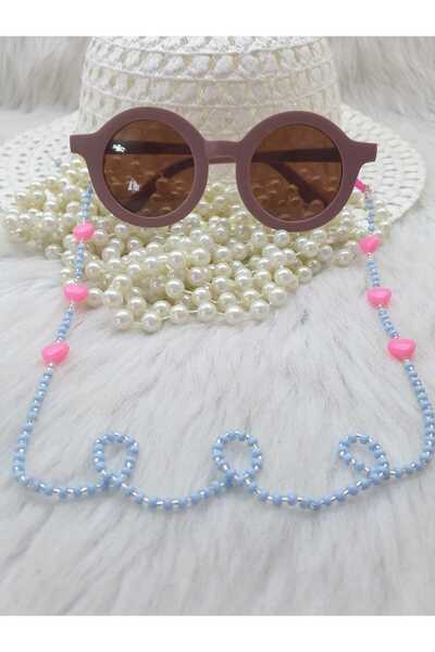 HAPPY HANDMADE سلسلة/سلسلة فقط/سلسلة نظارات للأطفال/سلسلة نظارات على شكل قلب/...