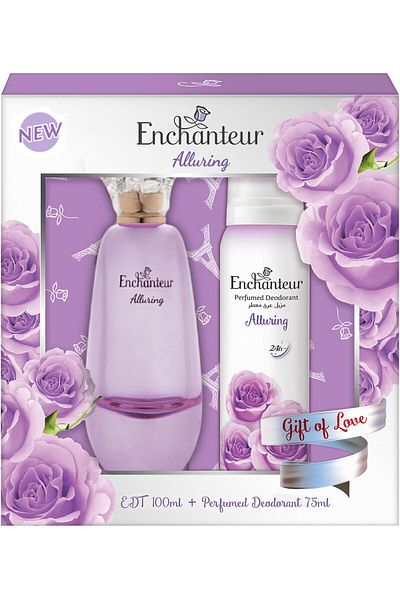 ENCHANTEUR Gift Pack of Deodorant Lotion and Eau de Toilette by Enchanteur - Love Gift - 100ml for Women