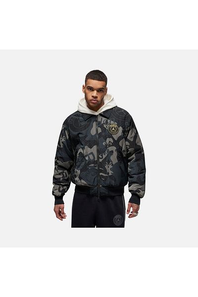 Nike Jordan Paris Saint-Germain Graphics Woven Bomber Full-Zip Men's Jacket-Fn5320-010