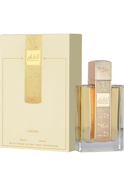 lattafa Angham Eau de Parfum Spray for Unisex by Lattafa, 3.4 oz