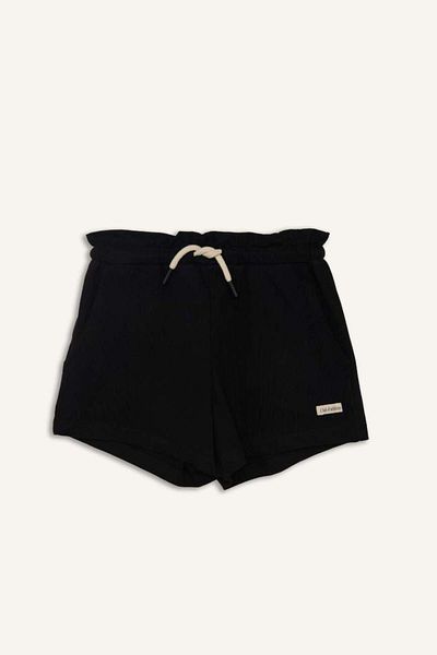 DeFacto New Season Girl's Printed Shorts with Elastic Waist