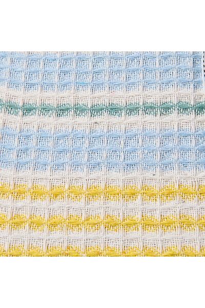ASPARTAM Radiant Single Pique - Ecru / Blue - 160X230 cm