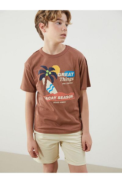 LC Waikiki Crew Neck Boys T-Shirt and Shorts (S5)
