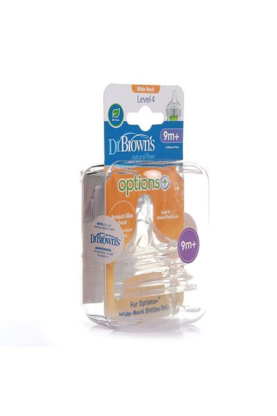MATMEL Db 4201 Dr Browns Wide Mouth Options+ Bottle Nipple 9Months+