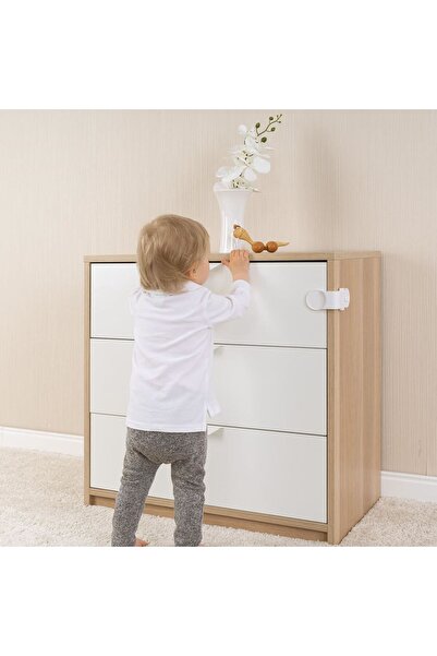 reer Set of 3 safety locks for locking drawers and cabinet doors 71080