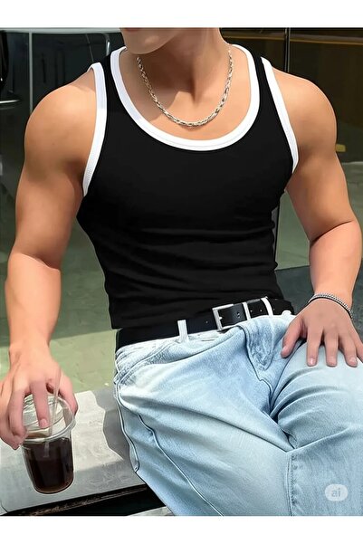 Moda Akai Men's Halter Collar Athlete Lycra Undershirt