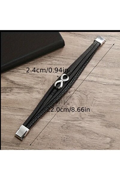 ORGANICYOU BEIJING Yeni Şık Erkekler İçin Sonsuz Döngü 8-Şekilli Yapay Deri