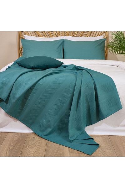 MATMEL Waffle Double Pique Set - Green