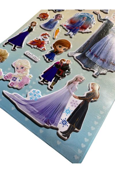 Pembe Pasaj Elsa Sticker - Snow Queen Sticker - Embossed Sticker Sticker for Girls