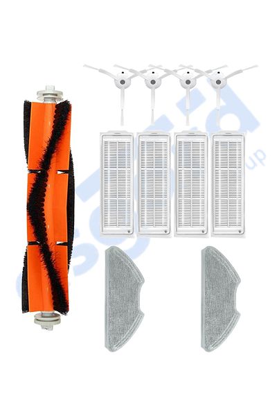 Asgard Grup Xiaomi Mop 2 Pro (Mjst1Shw) -Mop 2 Lite Compatible 1 Main Brush 4 Side Brushes 4 Filters 2 Mops