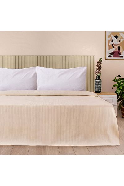 MATMEL Sable Double Pique - Beige - 200X220 cm