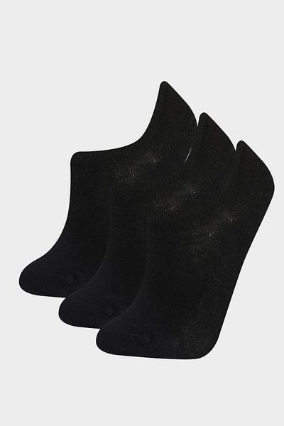 DeFacto New Season Women's 3-Piece Cotton Sneaker Socks