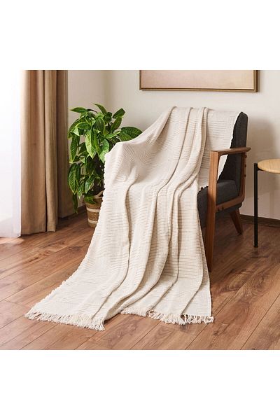 ASPARTAM Dalinda Sofa Shawl - Brown - 170X230 cm