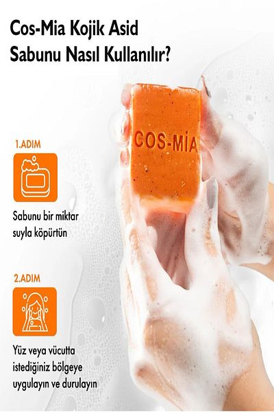 Cosmia Kojic Acid Soap |   Anti-Blemish and Brightening Soap That Equalizes Skin Tone