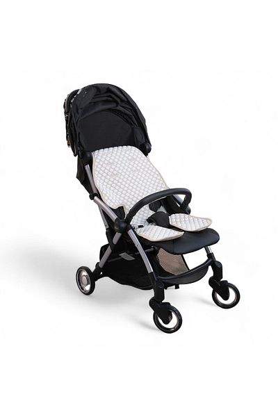 Next Baby Little Dedi Iceberg 4D Fabric Baby Stroller Cushion Beige Oeko-Tex 100 Certified