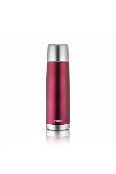 reer Colourcup Vacuum Stainless Steel Thermos Bottle, 450 Ml, Red, 90524