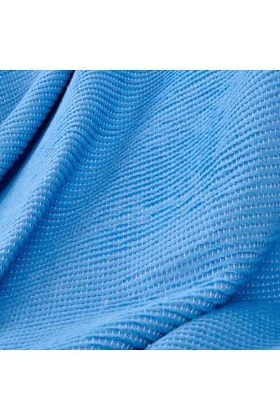 ASPARTAM Moza Cotton Tv Blanket - Saks Blue - 130X170 cm