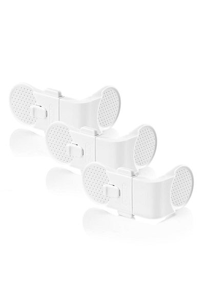 reer Set of 3 Safety Locks for Locking Drawers and Cabinet Doors 71080