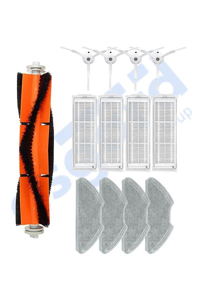 Asgard Grup Xiaomi Mop 2 Pro (Mjst1Shw) -Mop 2 Lite Compatible 1 Main Brush 4 Side Brushes 4 Filters 4 Mops