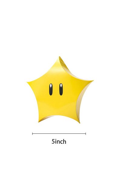 BANDAI 5pcs 2 5pcs/set Super Mario Anime Peripherals Candy Box Cartoon Stars Question Mark Blocks Props Ima