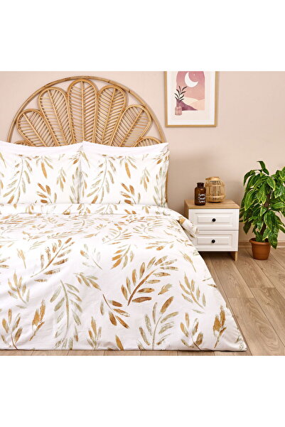 MATMEL طقم غطاء لحاف مزدوج ناعم من بولونج - إكرو / أخضر