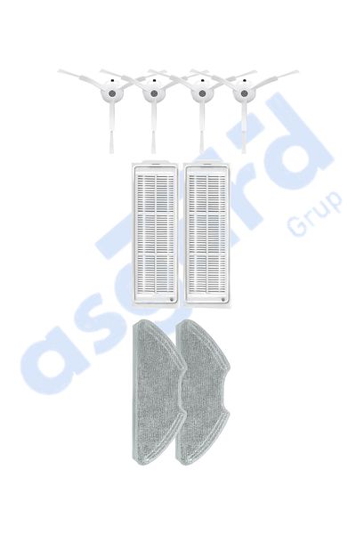 Asgard Grup Xiaomi Mop 2 Pro (Mjst1Shw) -Mop 2 Lite Compatible 4 Side Brushes 2 Filters 2 Mops