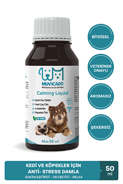 muvicado Kediler Için Sakinleştirici Damla Malt Kedi Köpek Sakinleştirici Dam...