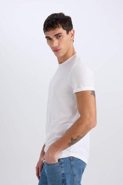 DeFacto White Men's T-Shirt N2104Az/Wt34