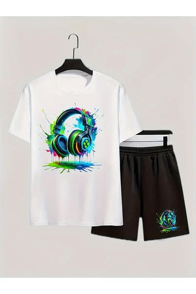 Cevval Set tricou și pantaloni scurți pentru copii