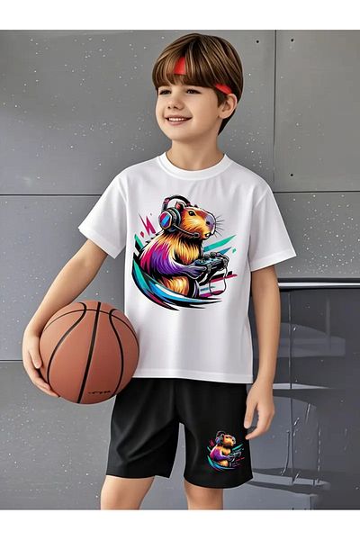 Cevval Children's T-Shirt and Pocket Shorts Set