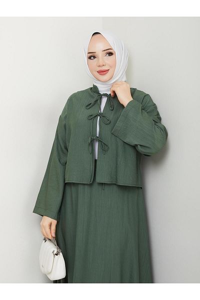 Moda Tendora Women's Strawberry Fabric Double Kimono Set - Hijab Comfortable Stylish Set