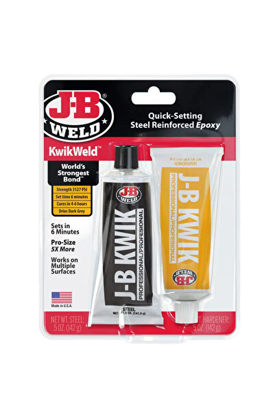 JB Weld KwikWeld™ Profesyonel Boyut 10 OZ 2 parçalı Soğuk kaynak sistemi Güçl...