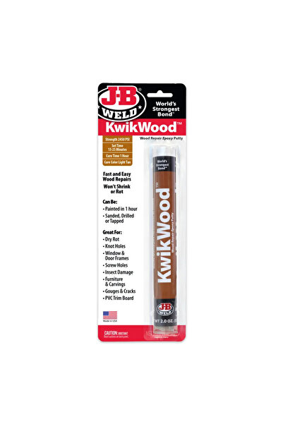 JB Weld JB Wekd KwikWood™ Epoksi Macun - 2 oz Ahşap Onarıcı, Ahşap Yapıştırıcı