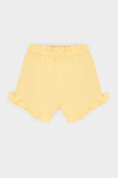 DeFacto New Season Baby Girl Waffle Shorts with Elastic Waist
