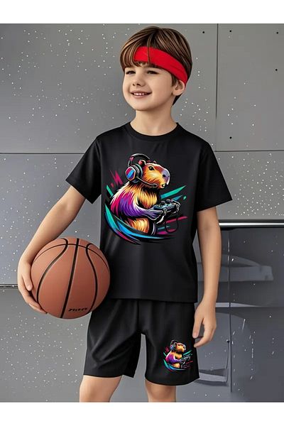 Cevval Children's T-Shirt and Pocket Shorts Set