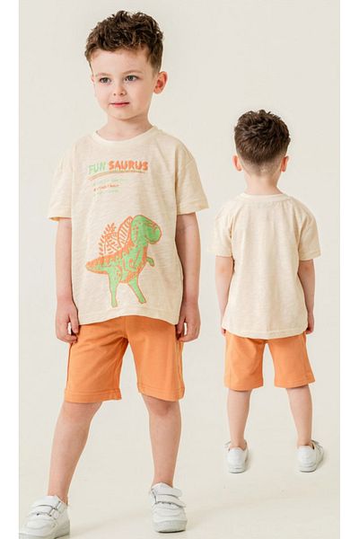 Marka Sensin Kids Mackays Boys' Dinosaur Printed Shorts Set of 2